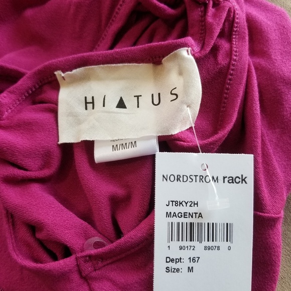 HIATUS Flounce Front Magenta Tank Top     - Picture 6 of 7